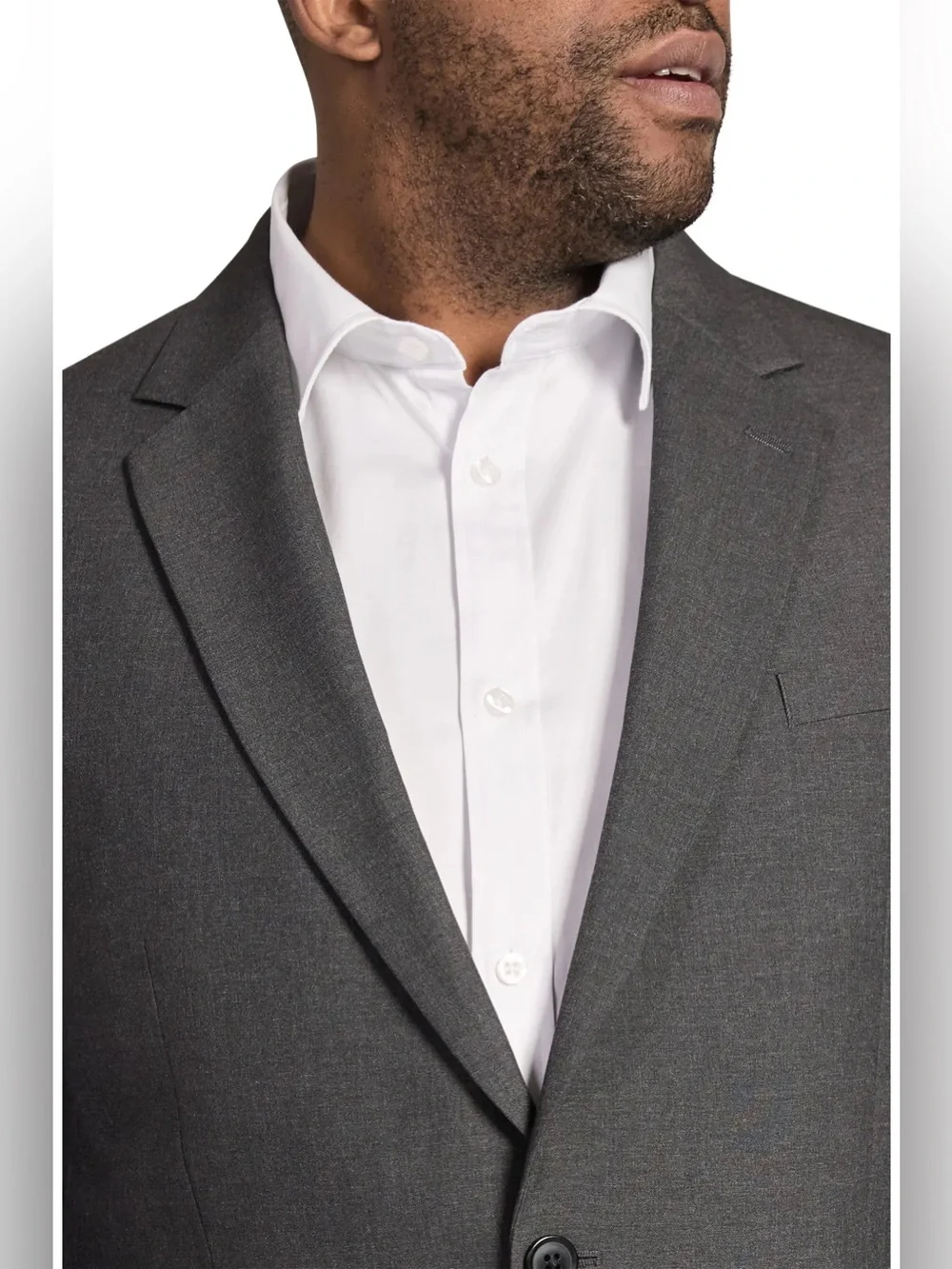 Johnny Bigg Raymond Men's Tailored Charcoal Two-Button Suit Jacket NWT